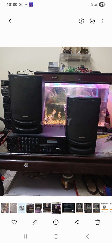 Bộ âm thanh Jarguar PA-203A Panasonic Đen. Mua bán Tivi, Âm thanh tại Quận Ba Đình Hà Nội được đăng bởi Hung Hoang hình 1
