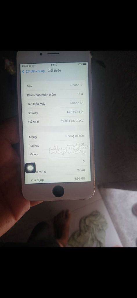 Apple iPhone 6s 16GB Hồng 100% pin. Mua bán Điện thoại tại Quận 12 Tp Hồ Chí Minh được đăng bởi anh khang  hình 1