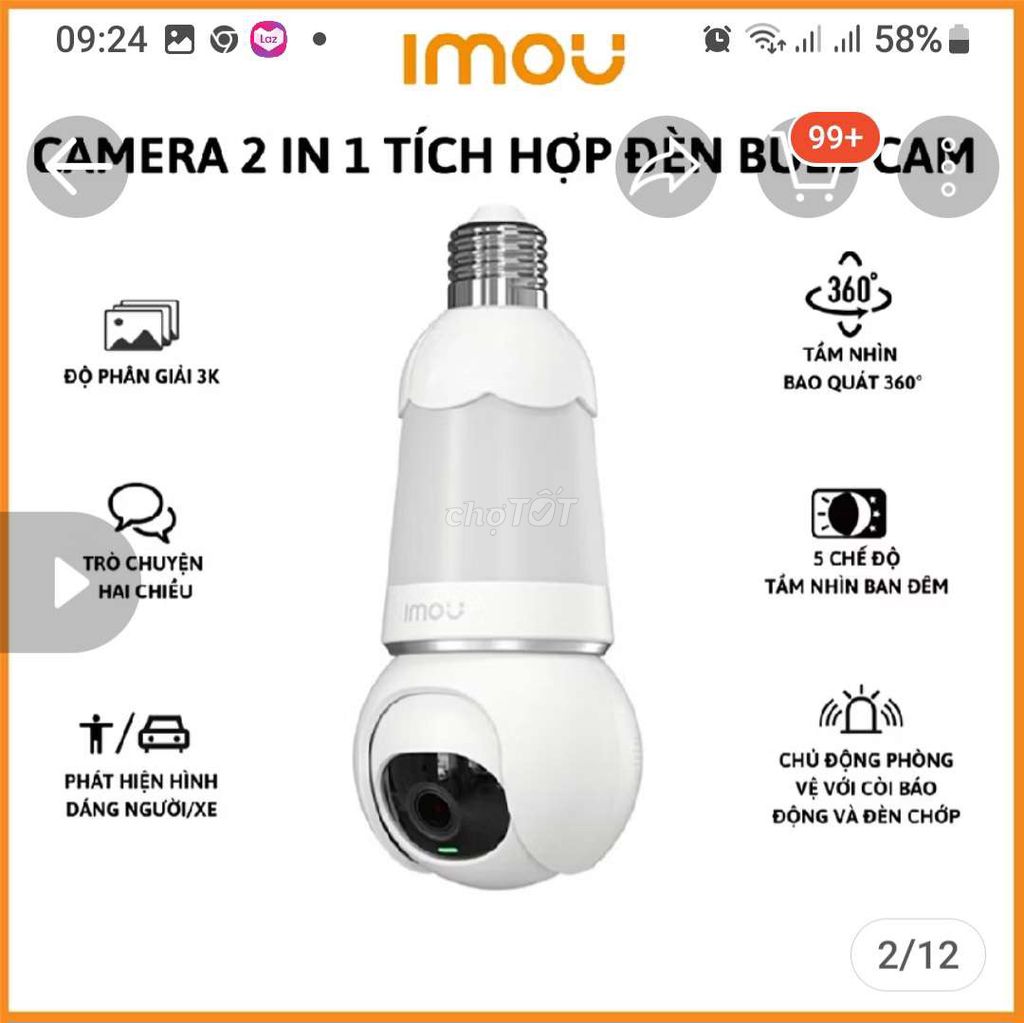 Camera Imou 3K Trắng kèm thẻ nhớ 32g. Mua bán Máy ảnh, Máy quay tại Quận Hải Châu Đà Nẵng được đăng bởi Xuan Huong Nguyen hình 1