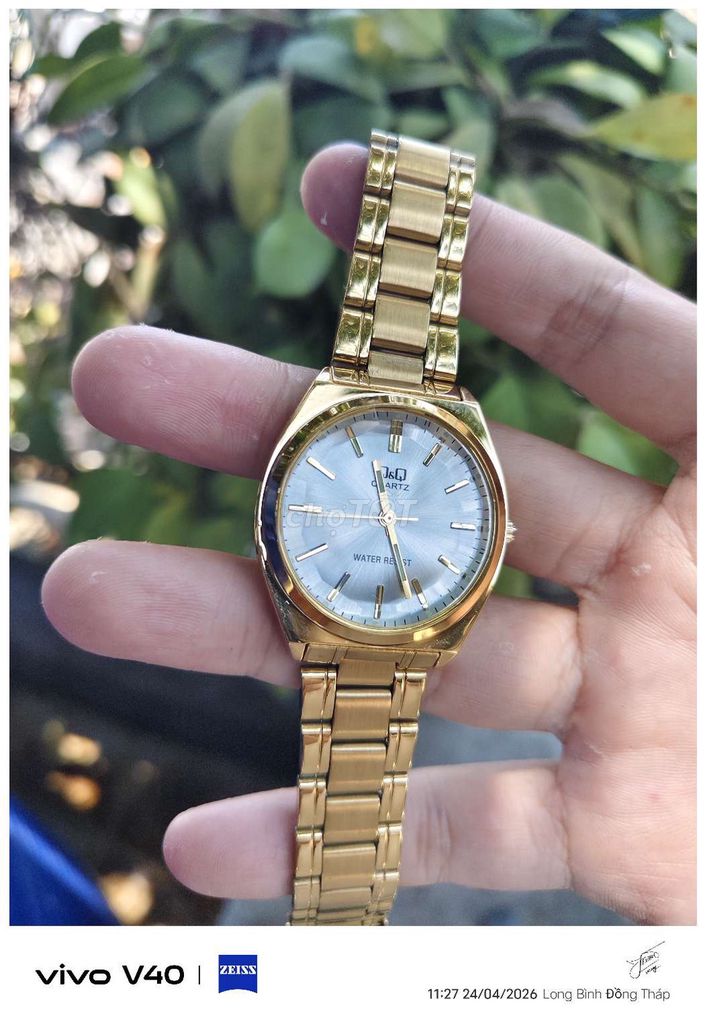 Đồng hồ Q&Q Nam Vàng 40mm Kim loại. Mua bán Đồng hồ tại Huyện Gò Công Tây Tiền Giang được đăng bởi Tuấn Trung hình 1