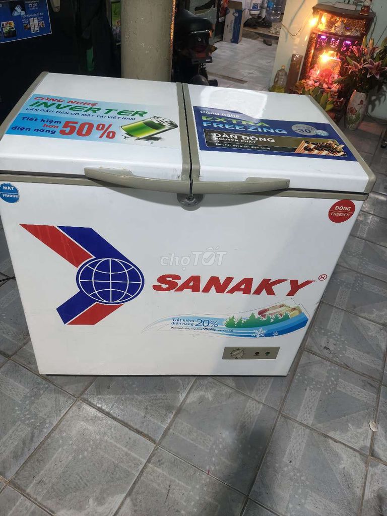 Tủ đông mát Sanaky 200L còn zin . Mua bán Tủ lạnh tại Huyện Hóc Môn Tp Hồ Chí Minh được đăng bởi long hình 1