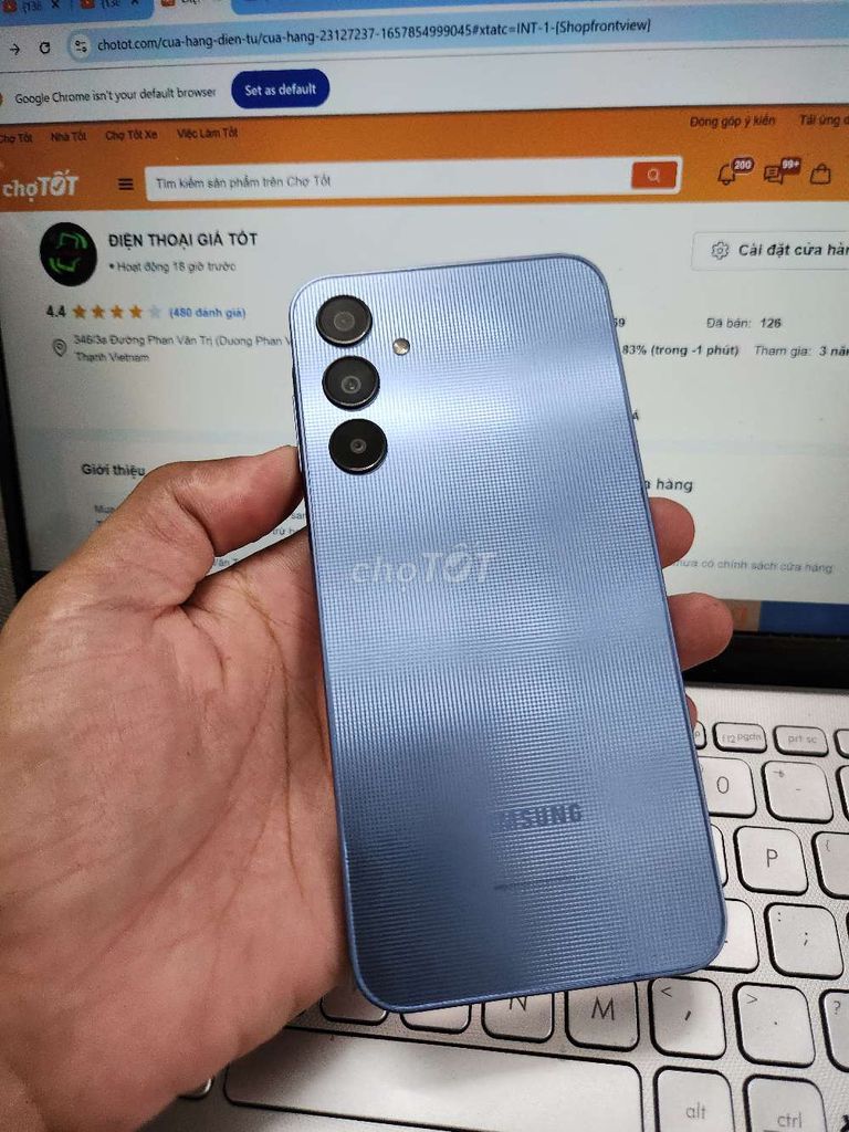 SAMSUNG A25 5G 8GB.128GB EXYNOS1280 MÁY VN ZIN ĐẸP. Mua bán Điện thoại tại Quận Bình Thạnh Tp Hồ Chí Minh được đăng bởi Dân Mobile hình 1