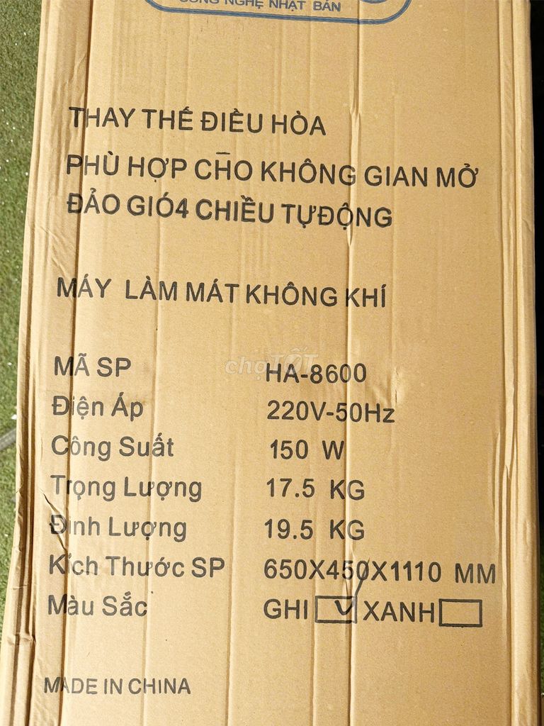 Quạt Daichi HA 8600 70 Lít. Mới 100%-Bảo Hành 12T
