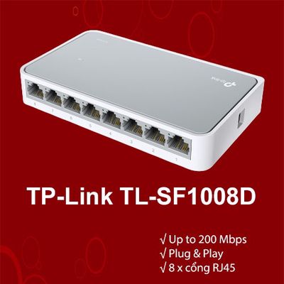 TP-Link - CHIA MẠNG 8 CỔNG Switch MÃ TL-SF1008D