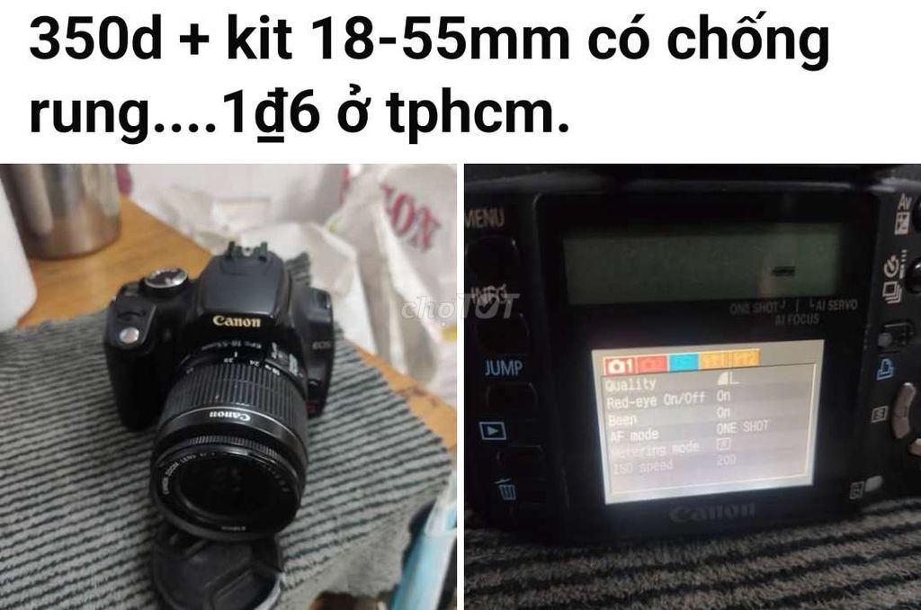 Máy ảnh Canon EOS 350D. Mua bán Máy ảnh, Máy quay tại Quận Tân Phú Tp Hồ Chí Minh được đăng bởi Cường hình 1