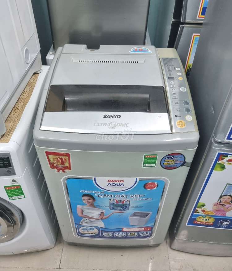 Thanh lý máy giặt Sanyo 10kg chạy tốt, vắt êm