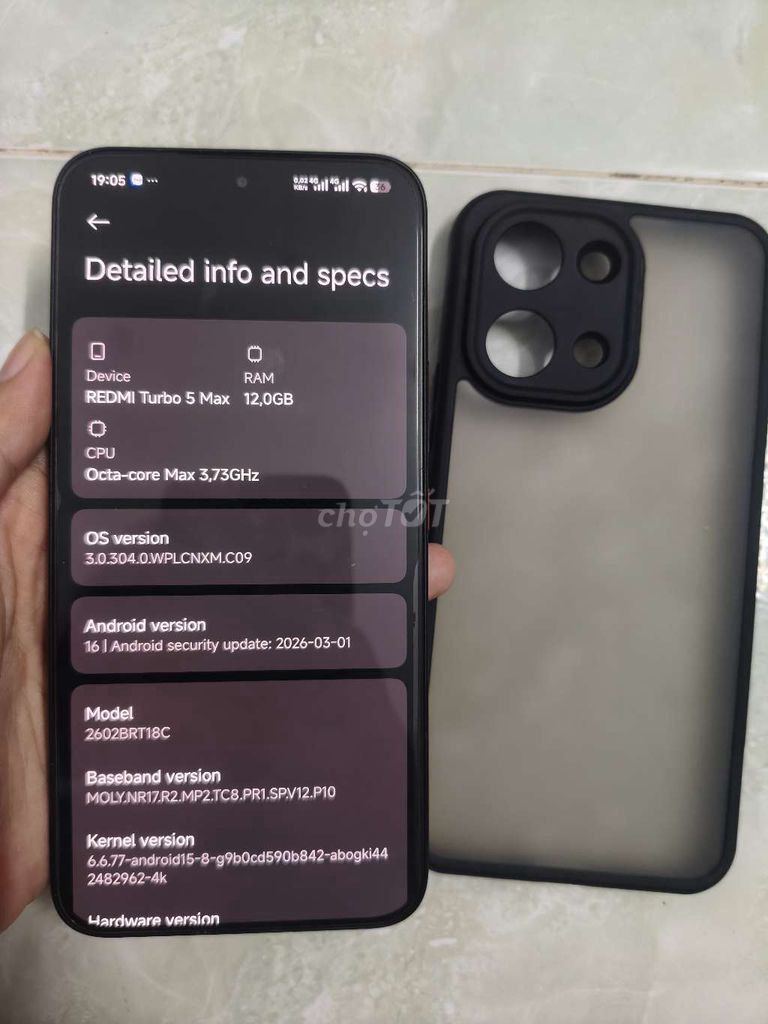 Xiaomi Redmi Turbo 5 Max 256GB Đen. Mua bán Điện thoại tại Quận Phú Nhuận Tp Hồ Chí Minh được đăng bởi Hơi hình 1