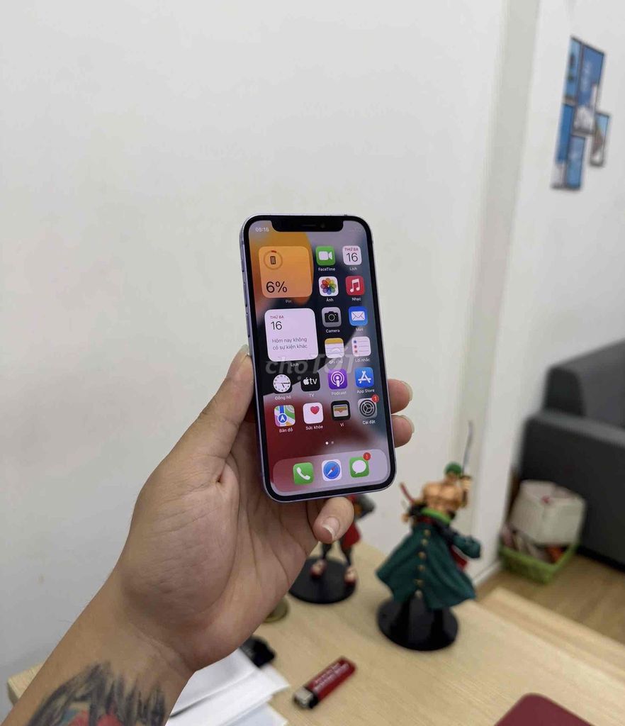 Apple iPhone 12 Mini 64GB Tím. Mua bán Điện thoại tại Quận Đống Đa Hà Nội được đăng bởi KT Hà Nội Mobile hình 1