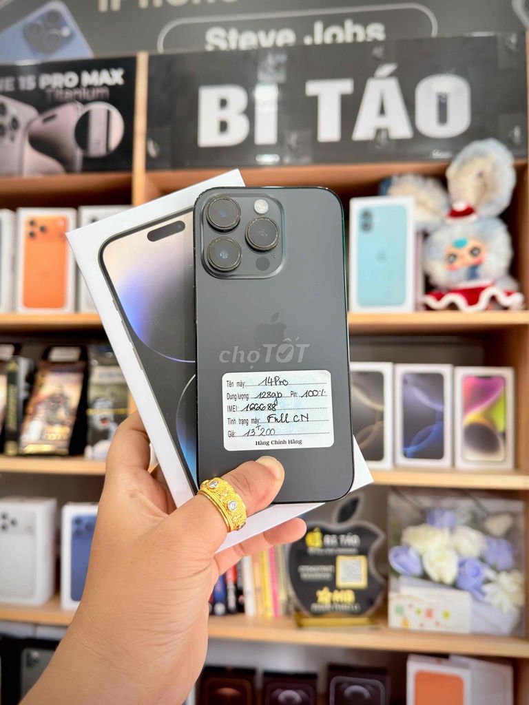 Apple iPhone 14PRO 128GB Black. Mua bán Điện thoại tại Thành phố Long Xuyên An Giang được đăng bởi Bi Táo Store hình 1