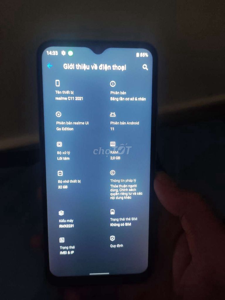 Realme C11 2021 32GB Xanh. Mua bán Điện thoại tại Quận 8 Tp Hồ Chí Minh được đăng bởi Nguyễn  hình 1