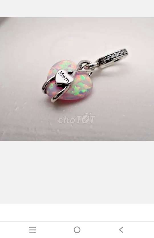 Thanh lý charm bạc thái đá opal