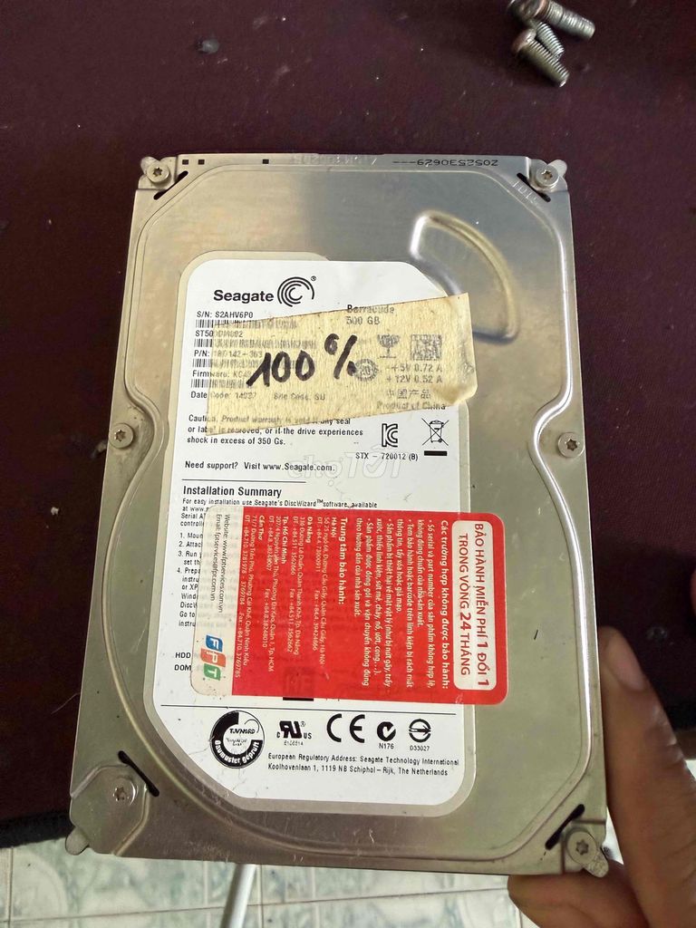 Ổ cứng HDD Seagate Barracuda ST500DM002 500GB. Mua bán Linh kiện (RAM, Card...) tại Thành phố Tam Kỳ Quảng Nam được đăng bởi Thiết Bị Thông Minh hình 1