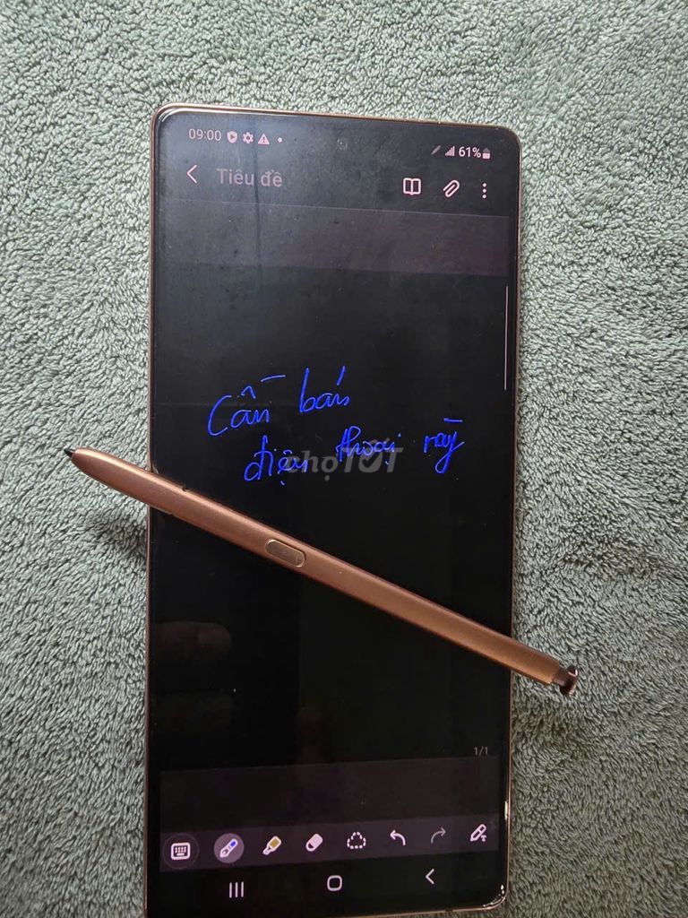 Samsung Galaxy Note20 5G 128GB Đồng. Mua bán Điện thoại tại Thành phố Thuận An Bình Dương được đăng bởi Tai Le hình 1