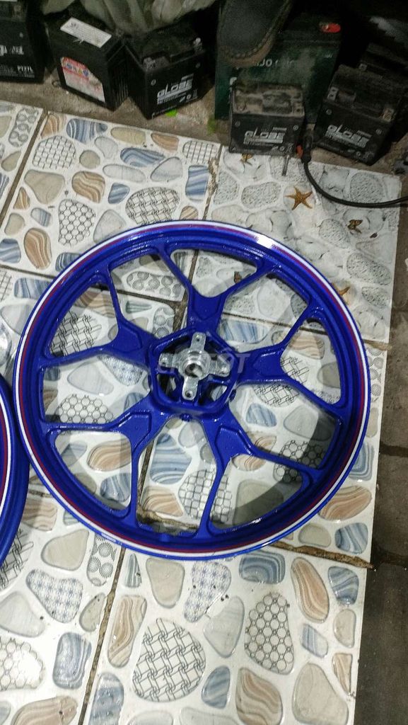 Mâm xe máy Exciter 135 Xanh Hợp kim Mới. Mua bán Phụ tùng xe tại Quận Bình Tân Tp Hồ Chí Minh được đăng bởi Trịnh Điệp hình 2