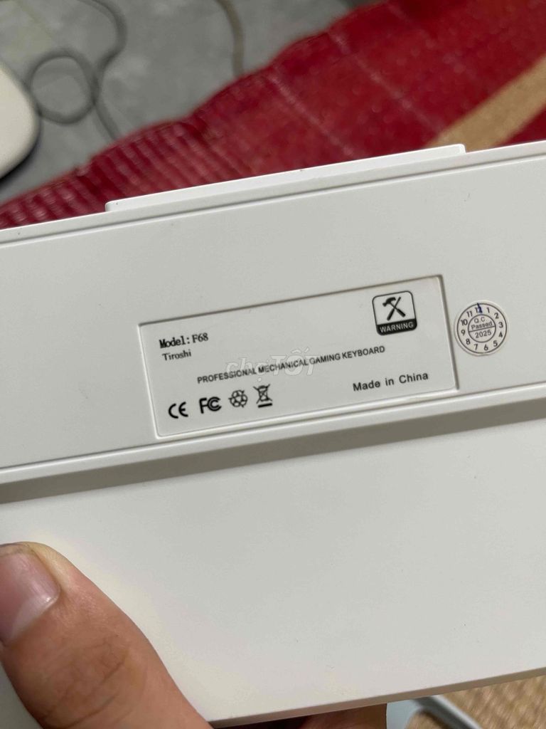 Bàn phím cơ Tiroshi F68 Trắng (Không COD). Mua bán Phụ kiện (Màn hình, Chuột...) tại Huyện Thường Tín Hà Nội được đăng bởi Gia Bao hình 1