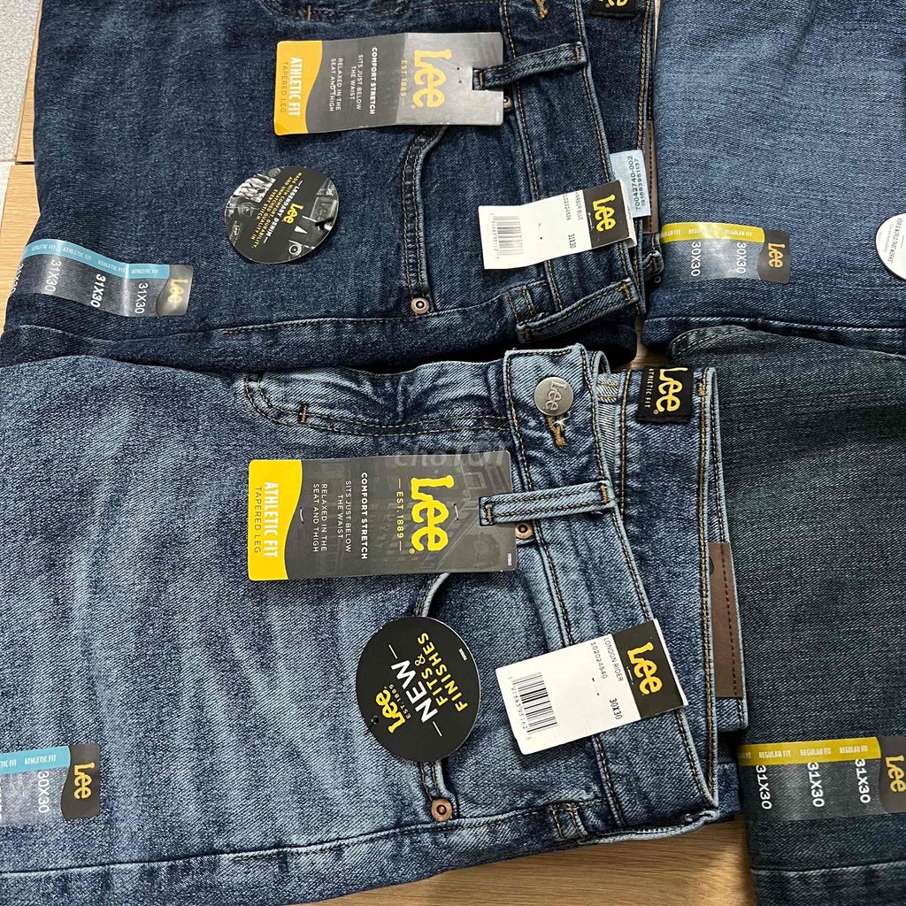 QUẦN JEANS THUN LEE FIT REGULAR ATHLETIC FIT USA - 99579250