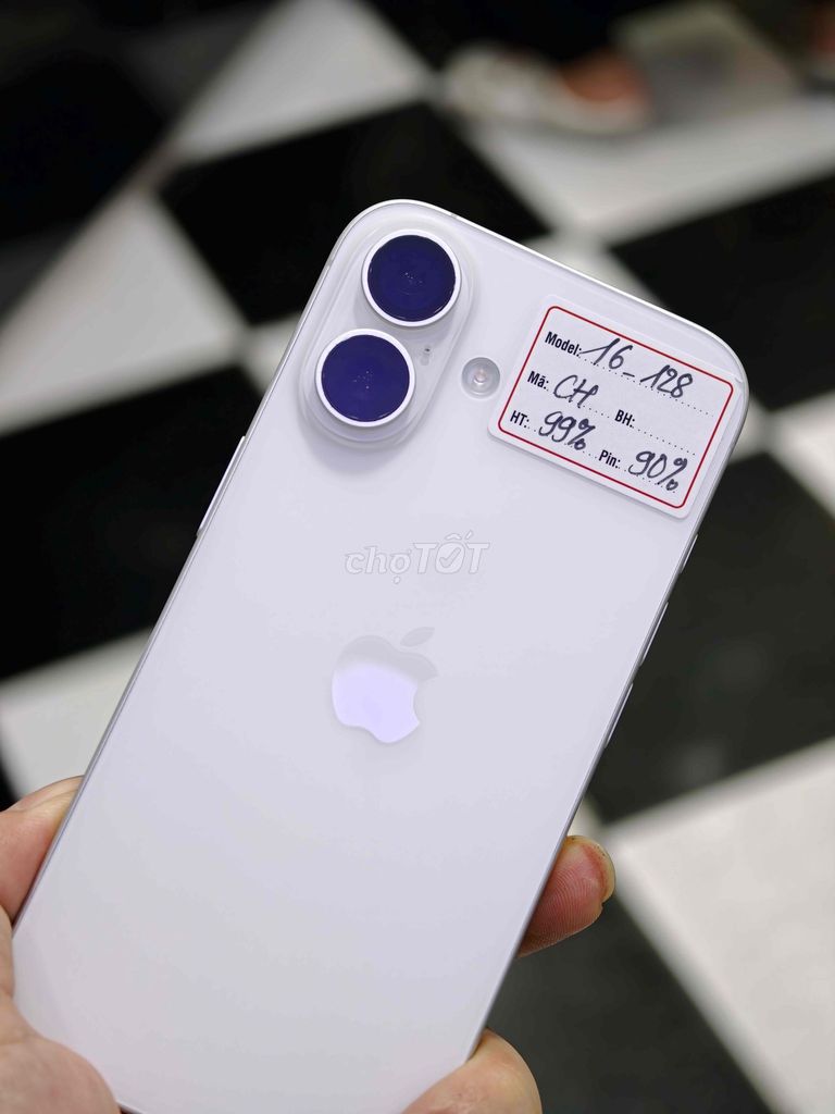 iPhone 16 128GB Trắng/Hồng Zin nguyên Áp suất.. Mua bán Điện thoại tại Quận Đống Đa Hà Nội được đăng bởi Quý Hoàng hình 1