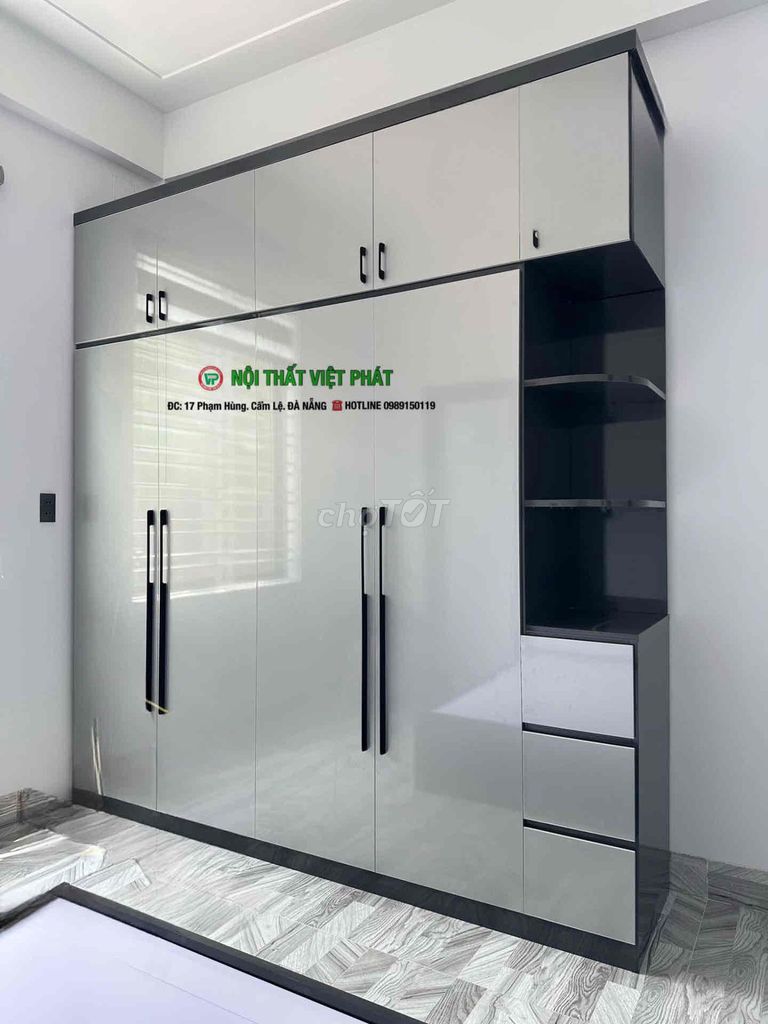 Tủ quần áo Chinhuei Plus 2.0 Nhựa Xám. Mua bán Tủ, kệ gia đình tại Quận Cẩm Lệ Đà Nẵng được đăng bởi Kimm Hoài Nội Thất Việt Phát hình 1