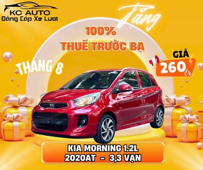 Kia Morning 1.2L AT 2020 Đỏ 33000 km