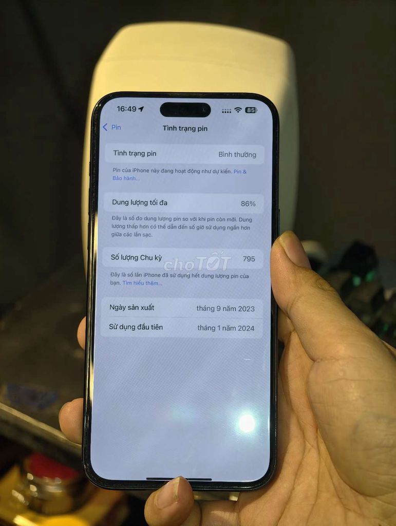 iPhone 15 Pro Max Lock. Mua bán Điện thoại tại Thành phố Thái Bình Thái Bình được đăng bởi Phòng Thu Âm Mstudio hình 1