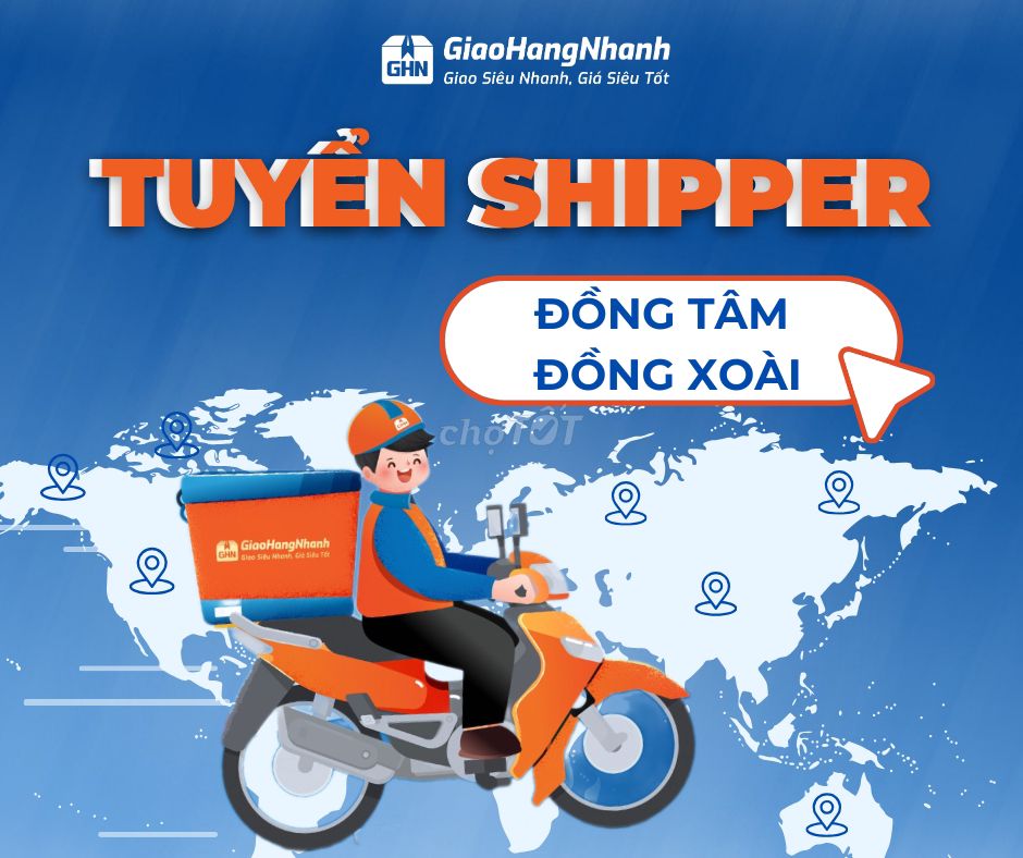 KHO TÂN ĐỒNG CẦN GẤP SHIPPER ĐI LÀM NGAY