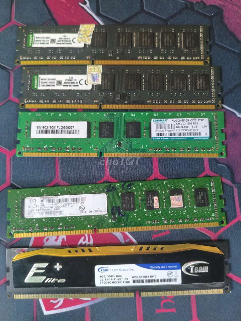 RAM Team DDR3 4GB Đen Vàng Mới. Mua bán Linh kiện (RAM, Card...) tại Thành phố Bến Tre Bến Tre được đăng bởi Bình hình 1