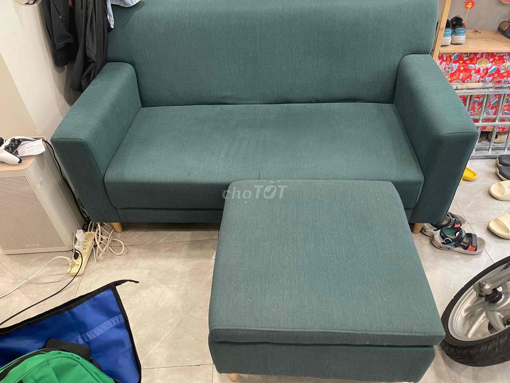 Bán sofa&đôn 95% 160x80x82 (Ngang x sâu x cao)