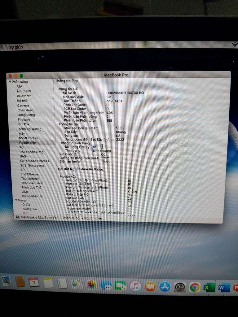 Macbook pro 2011 i7 ssd120 15in Pin tốt