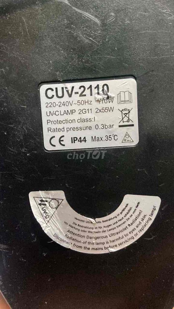 boong tiệt trùng uv cho nguồn nước