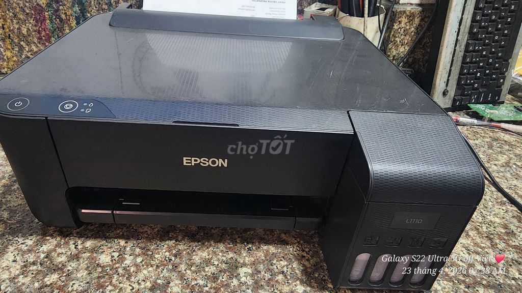 Máy in Epson L1110 Đen. Mua bán Đồ dùng văn phòng tại Quận 3 Tp Hồ Chí Minh được đăng bởi Việt  hình 1