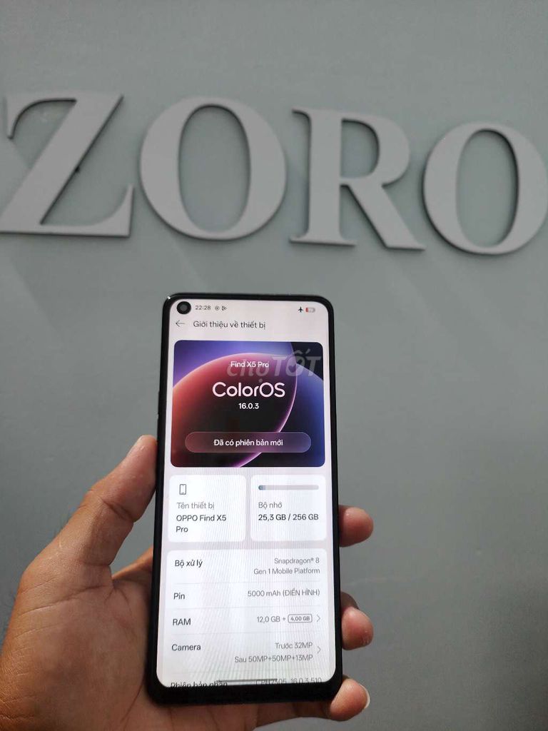 OPPO Find X5 Pro 256GB Xám. Mua bán Điện thoại tại Thành phố Sóc Trăng Sóc Trăng được đăng bởi ZORO CHUYÊN SỌC hình 1