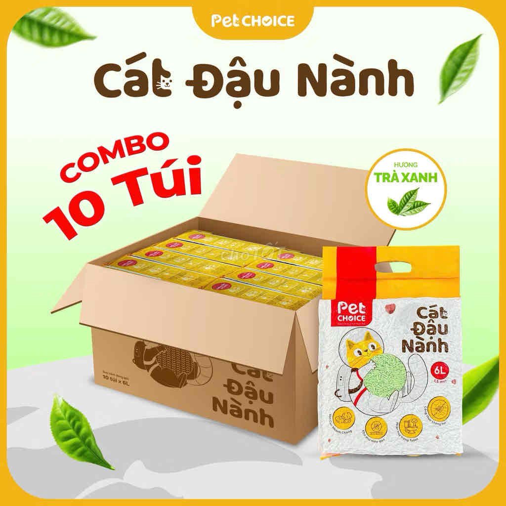 Cát vệ sinh Pet Choice Đậu nành Trà xanh 6L 10 túi. Mua bán Phụ kiện, Thức ăn, Dịch vụ tại Huyện Hóc Môn Tp Hồ Chí Minh được đăng bởi Huỳnh Thị Mai Linh hình 1