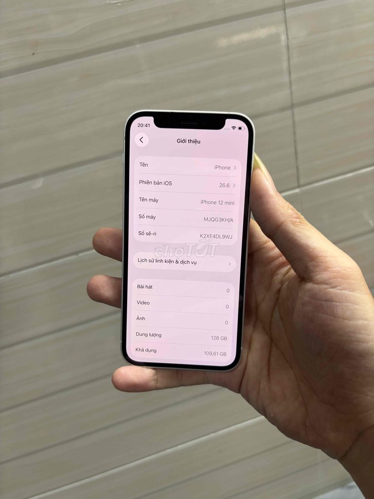 Apple iPhone 12 mini 128GB Trắng 100%. Mua bán Điện thoại tại Quận Ninh Kiều Cần Thơ được đăng bởi Quốc Thắng hình 1