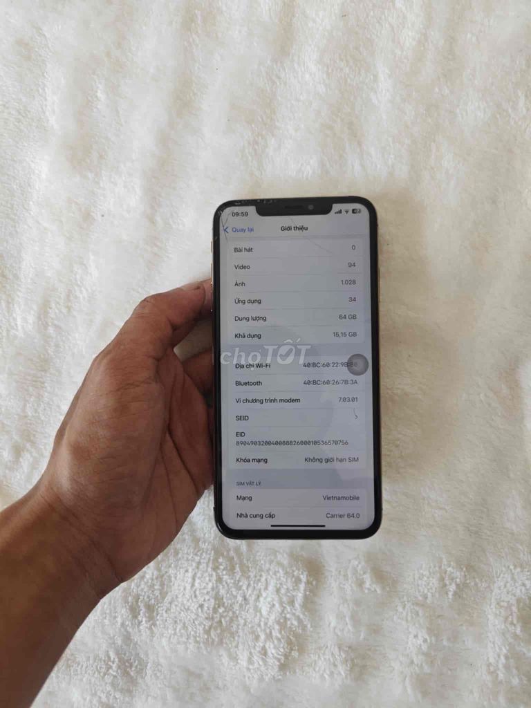 xs max 64g qte k face. Mua bán Điện thoại tại Huyện Cờ Đỏ Cần Thơ được đăng bởi ATUS GMP hình 1