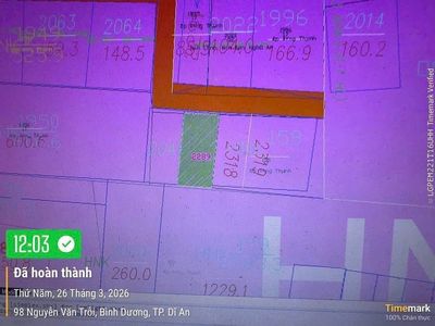 Bán đất Dĩ An - TP.HCM - Ngay Ngã 3 Cây Điệp