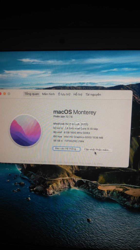 Apple MacBook Air 2017 i5 8GB Bạc. Mua bán Laptop tại Thành phố Thuận An Bình Dương được đăng bởi nhung huynh hình 1