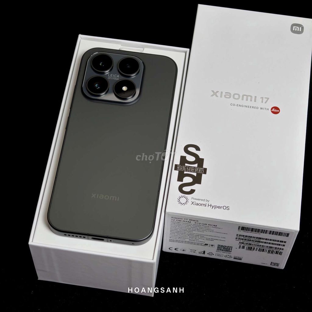 Xiaomi 17 5G 12GB/512GB Đen Chính Hãng BH 05/2028. Mua bán Điện thoại tại Quận 11 Tp Hồ Chí Minh được đăng bởi HOÀNG SANH SPORTS hình 1