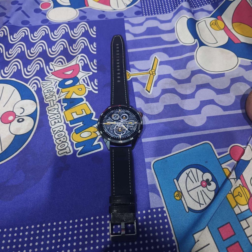 Đồng hồ thông minh nam dây da Đen. Mua bán Thiết bị đeo thông minh tại Thị xã Phú Mỹ Bà Rịa - Vũng Tàu được đăng bởi Phú Văn hình 1