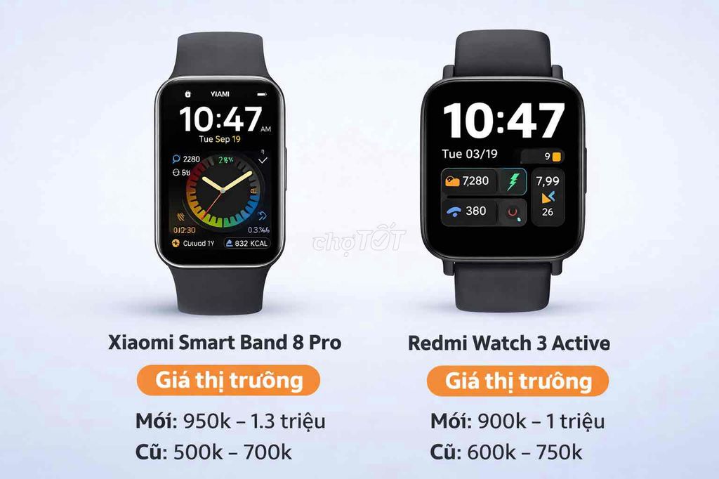 Bán bộ đôi đồng hồ thông minh Xiaomi – Redmi. Mua bán Thiết bị đeo thông minh tại Thành phố Thủ Đức Tp Hồ Chí Minh được đăng bởi Lê Tú hình 1