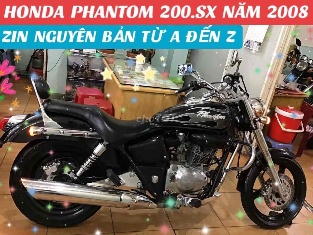 PHANTOM 200.HONDA NHẬT.SX 2008.ODO 10K.MÁY MÓC ZIN. Mua bán Xe máy tại Quận Phú Nhuận Tp Hồ Chí Minh được đăng bởi MOTO LUU THANH HAI  77A hình 2