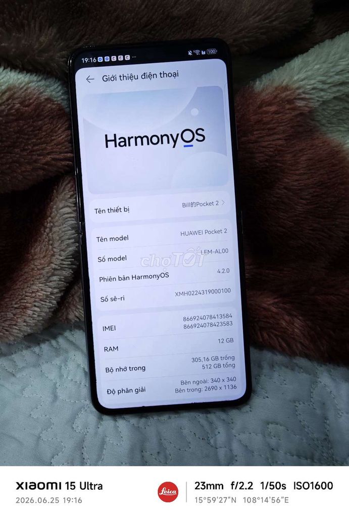Huawei pocket 2. Mua bán Điện thoại tại Quận Ngũ Hành Sơn Đà Nẵng được đăng bởi Xuan Trang hình 1
