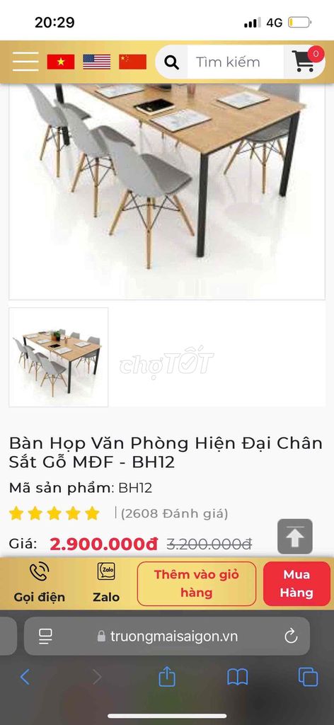 Bàn làm việc lớn ( 2m4, 1m2, 75cm)