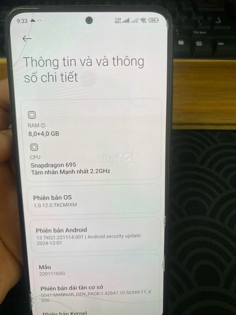 Xiaomi Redmi Note 11 Pro 5G. - 8/128GB.. Mua bán Điện thoại tại Quận Hà Đông Hà Nội được đăng bởi nguyễn diệu linh hình 1