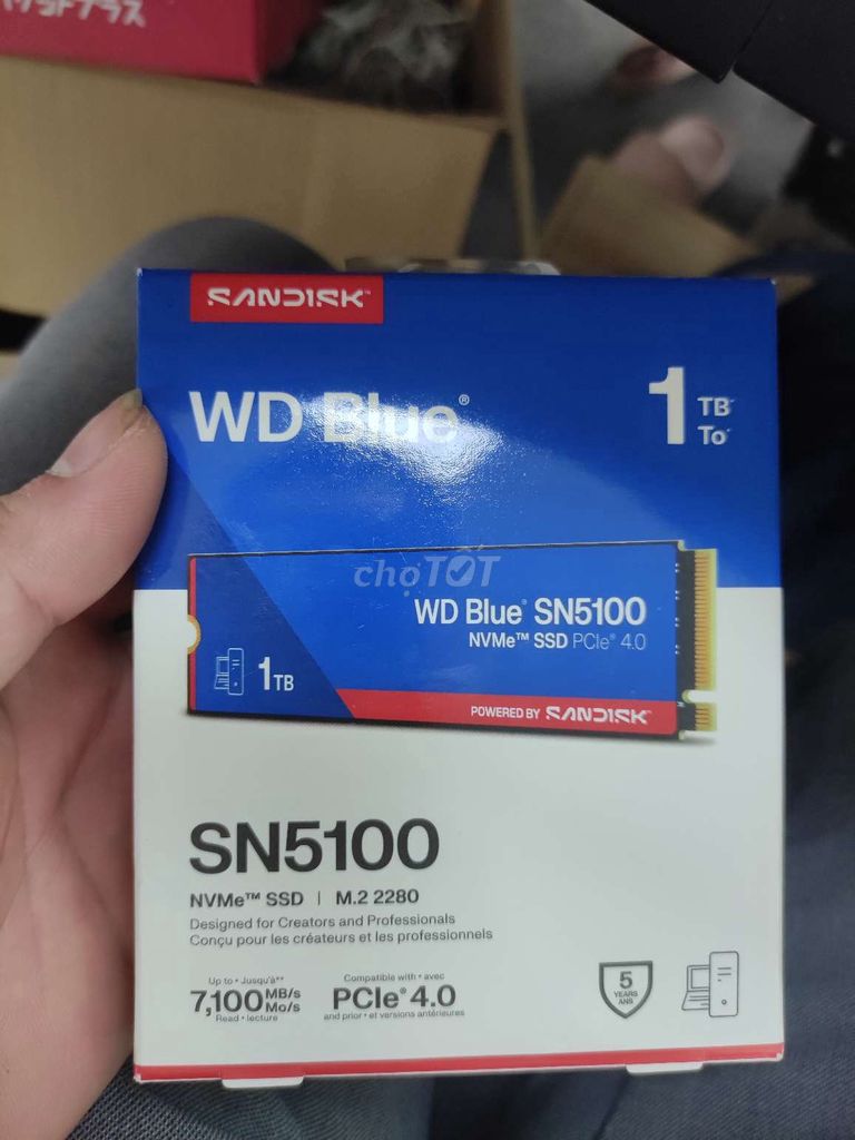 Ổ cứng SSD SanDisk WD Blue SN5100 1TB. Mua bán Linh kiện (RAM, Card...) tại Quận Bắc Từ Liêm Hà Nội được đăng bởi Minh Dũng hình 1