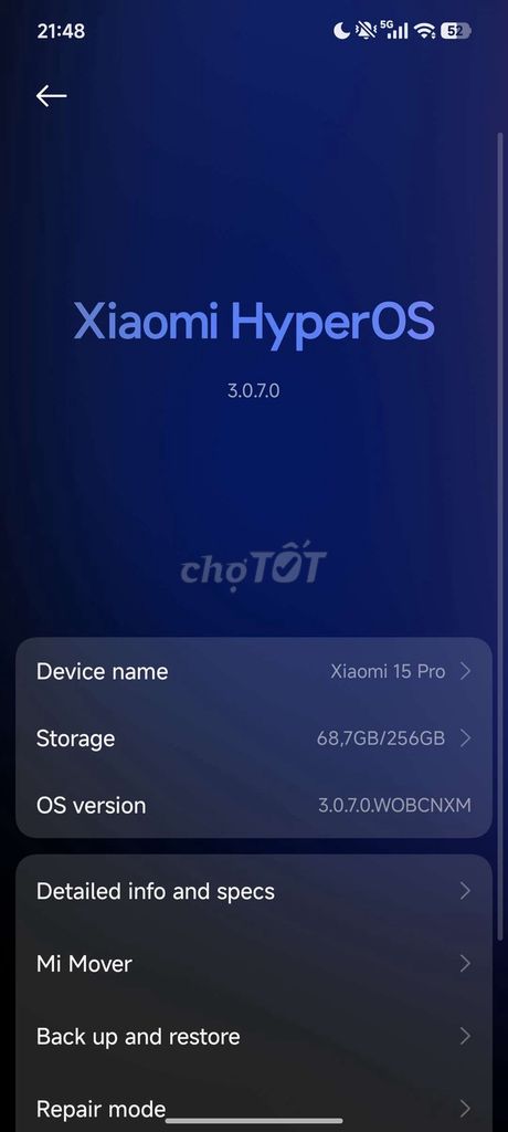 Xiaomi 15 Pro 256GB Xám. Mua bán Điện thoại tại Quận Ninh Kiều Cần Thơ được đăng bởi Quốc Huy hình 1