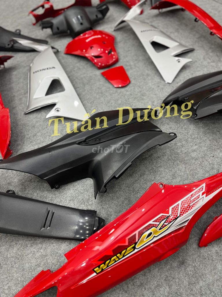 Dàn Áo Wave A 100 Wave Lớn Màu Đỏ Đẹp Keng Khít. Mua bán Phụ tùng xe tại Quận Hà Đông Hà Nội được đăng bởi Phụ Tùng Xe Tuấn Dương hình 4