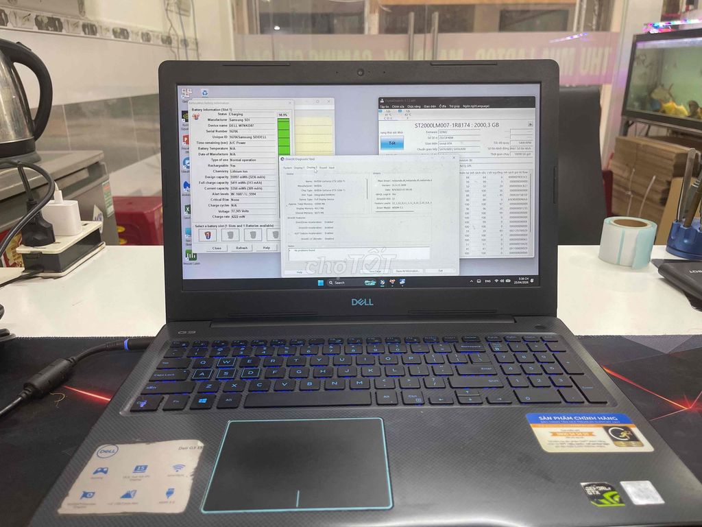 Dell G3 3579 i7-8th Gen 12GB/2TB HDD Gtx 1050Ti. Mua bán Laptop tại Quận Gò Vấp Tp Hồ Chí Minh được đăng bởi Chí Hướng Group  hình 1