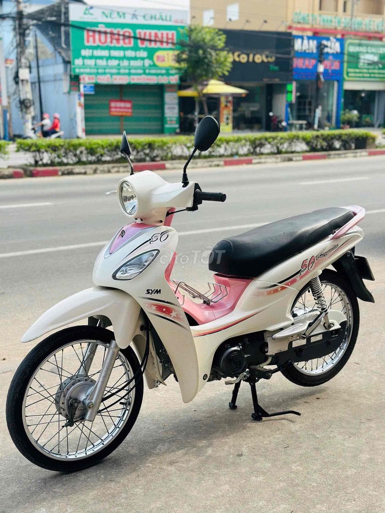 SYM Angela 50 Trắng hồng. Mua bán Xe máy tại Thành phố Thuận An Bình Dương được đăng bởi Quân Anh Phạm hình 7