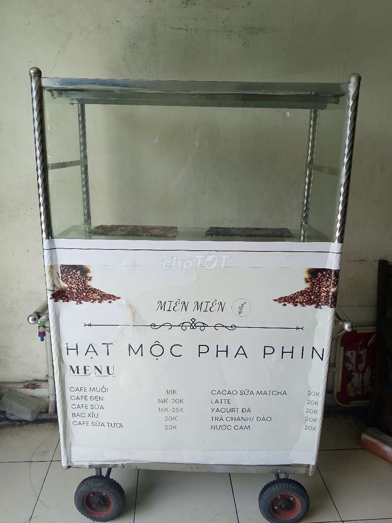 Xe bán cà phê Kim loại Kính. Mua bán Đồ chuyên dụng, Giống nuôi trồng tại Quận Gò Vấp Tp Hồ Chí Minh được đăng bởi Mỹ Dung hình 1