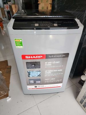 Máy giặt Sharp 7.5kg mới, 2 năm bảo hành hãng